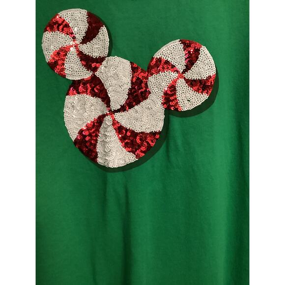 Disney Parks Mickey Mouse Peppermint Holiday Pajama Lounge Set XL - Picture 2 of 10